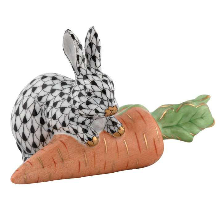 Herend Carrot Love Figurine Figurines Herend Black 