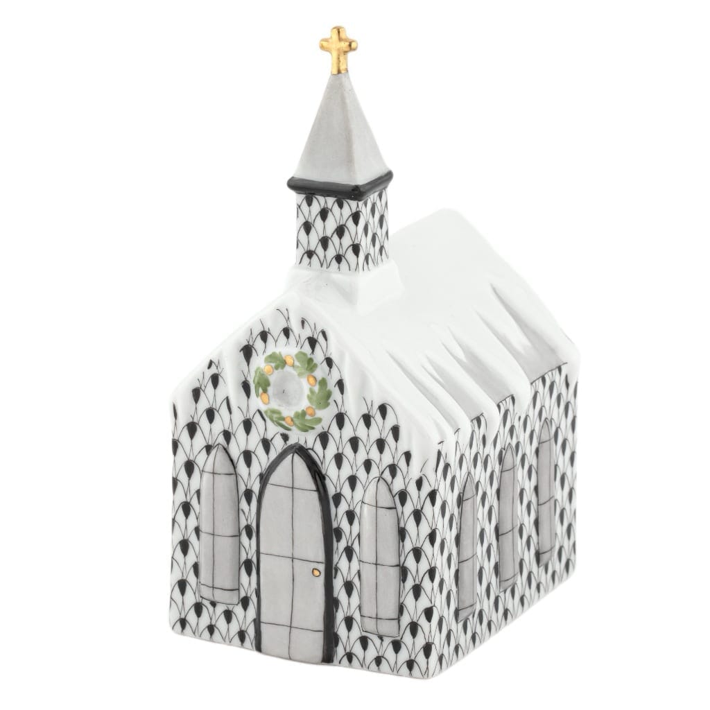 Herend Church Figurine Figurines Herend Black 