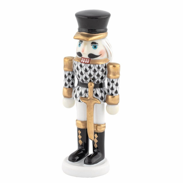 Herend Nutcracker With Sword Figurine Figurines Herend Black 