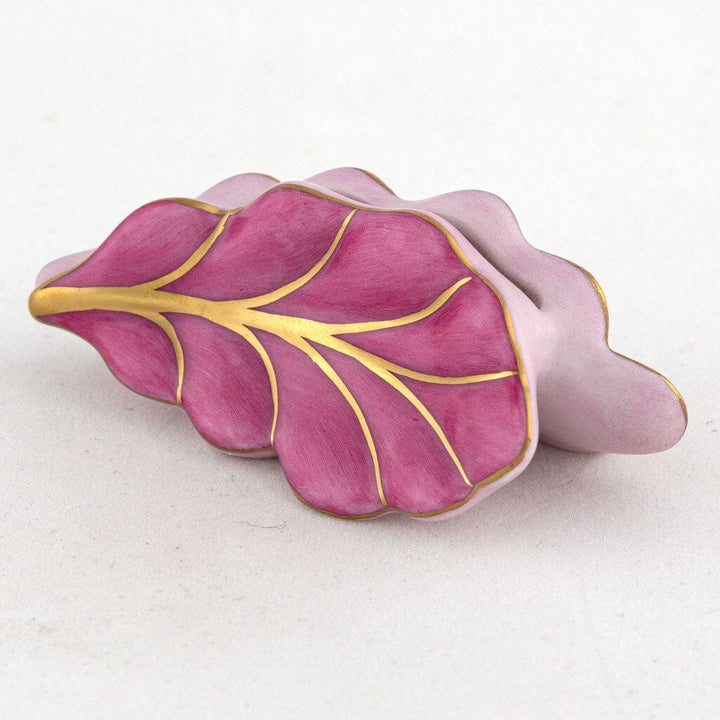 Herend Leaf Place Card Holder Figurines Herend 