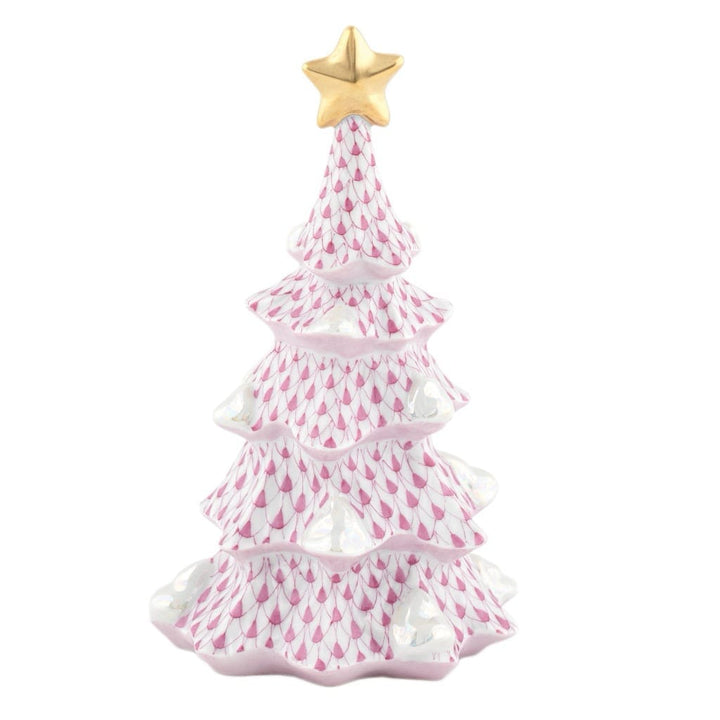 Herend Medium Christmas Tree Figurine Figurines Herend Raspberry 
