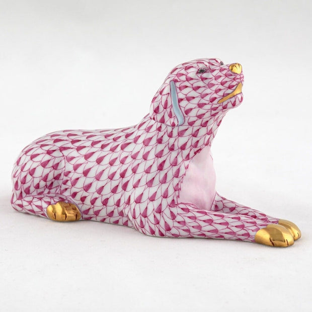 Herend Singing Labrador Figurine Figurines Herend Raspberry (Pink) 