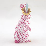 Herend Bunny With Crown Figurine Figurines Herend 