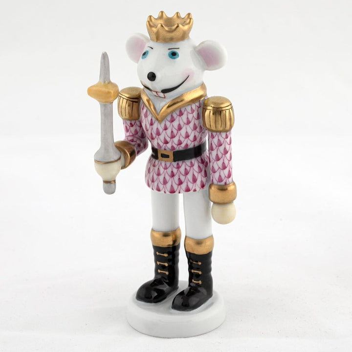 Herend Mouse King Nutcracker Figurine Figurines Herend Raspberry (Pink) 
