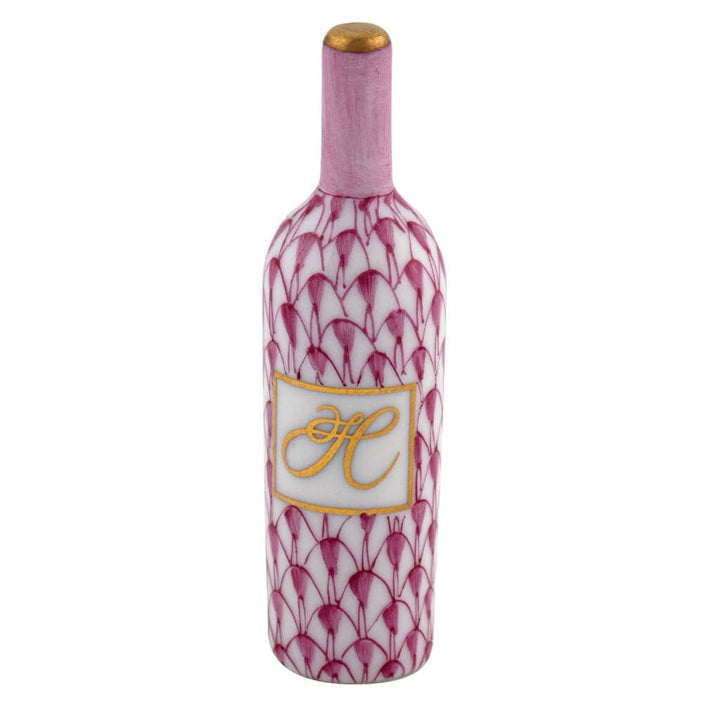 Herend Wine Bottle Figurine Figurines Herend Raspberry (Pink) 