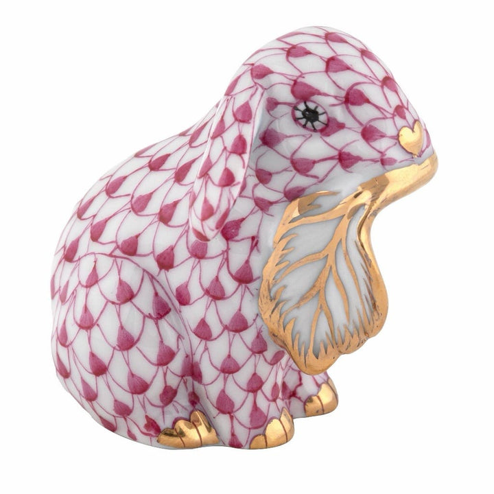 Herend Fall Bunny Figurine Figurines Herend Raspberry 