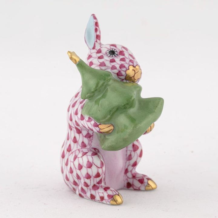 Herend Christmas Tree Bunny Figurine Figurines Herend 