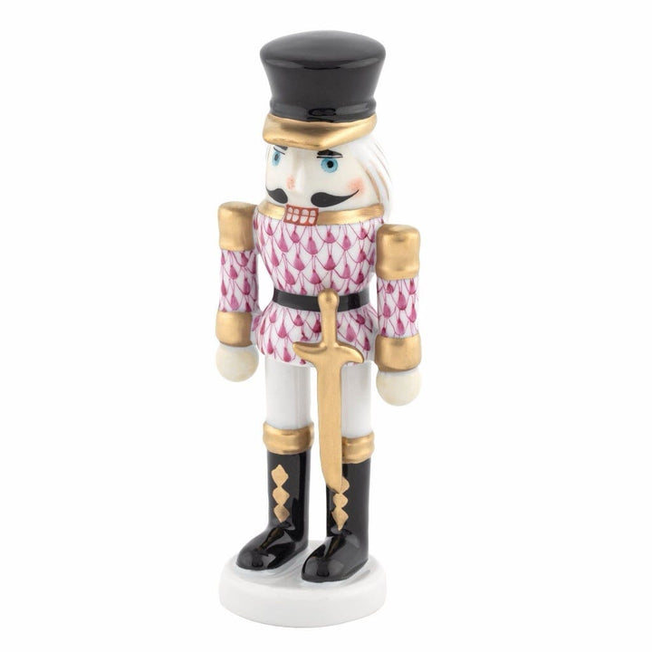 Herend Nutcracker With Sword Figurine Figurines Herend Raspberry 