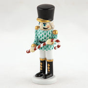 Herend Small Nutcracker With Candy Cane Figurine Figurines Herend 