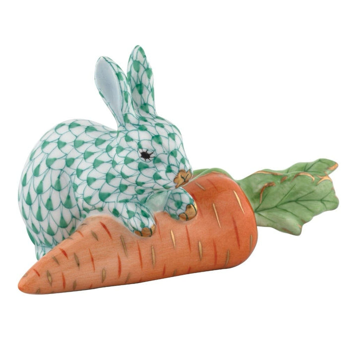 Herend Carrot Love Figurine Figurines Herend Green 