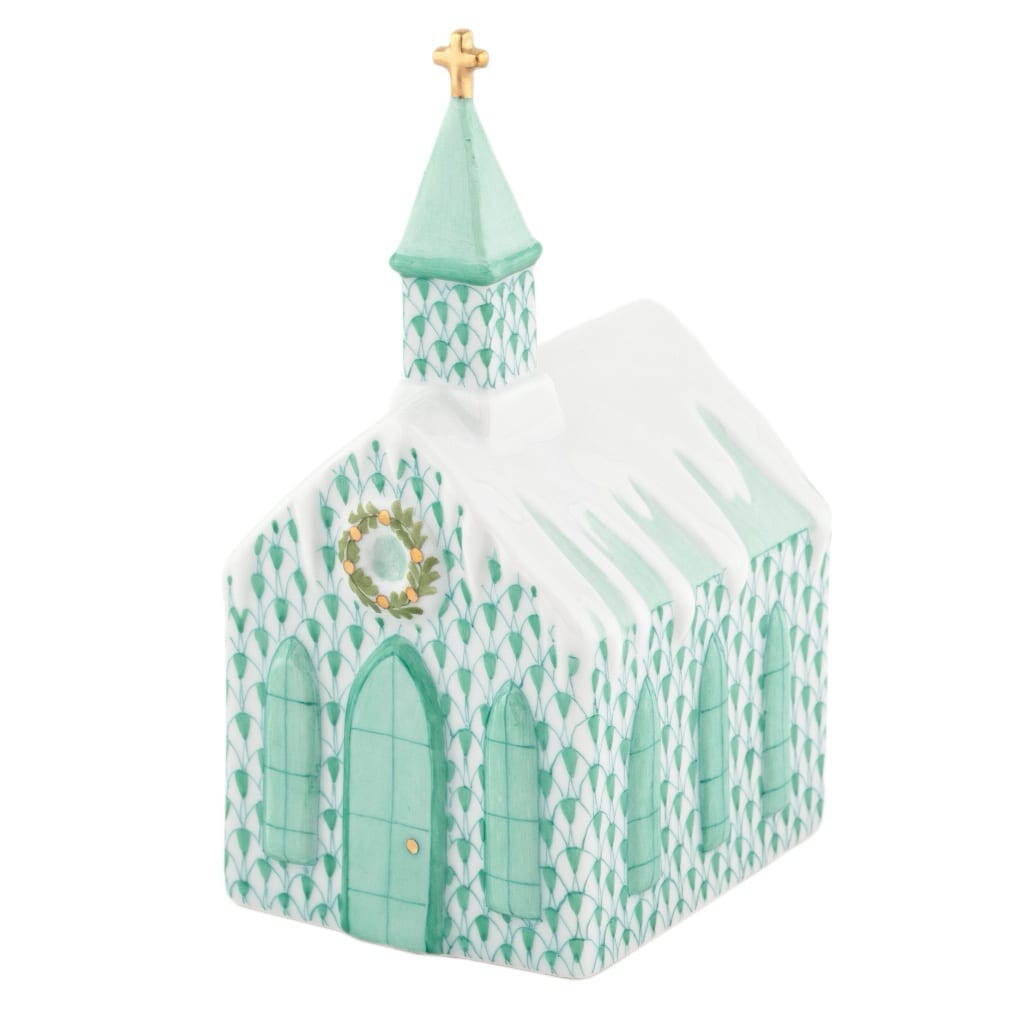 Herend Church Figurine Figurines Herend Green 