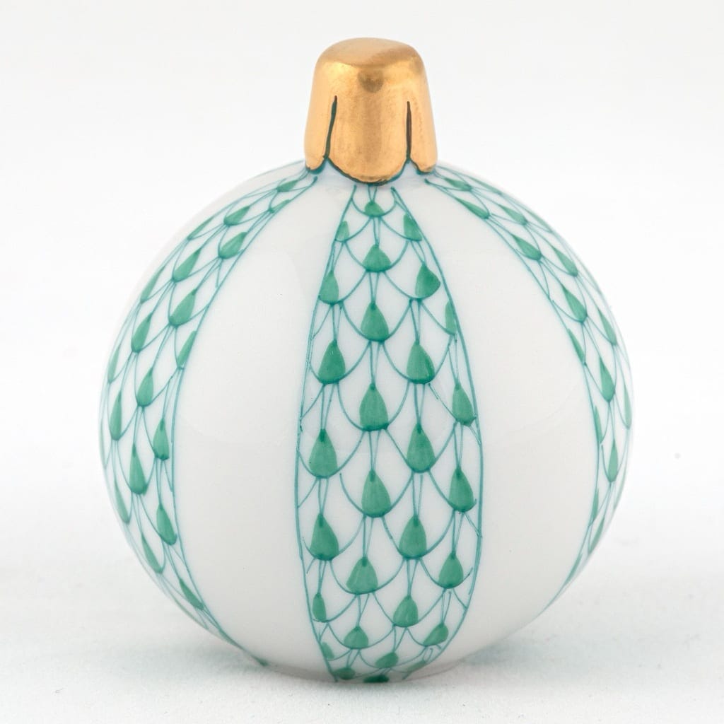 Herend Christmas Ornament Figurine Figurines Herend Green 
