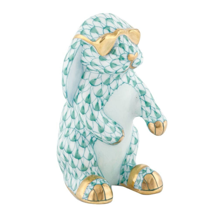 Herend Sunny Bunny Figurine Figurines Herend Green 