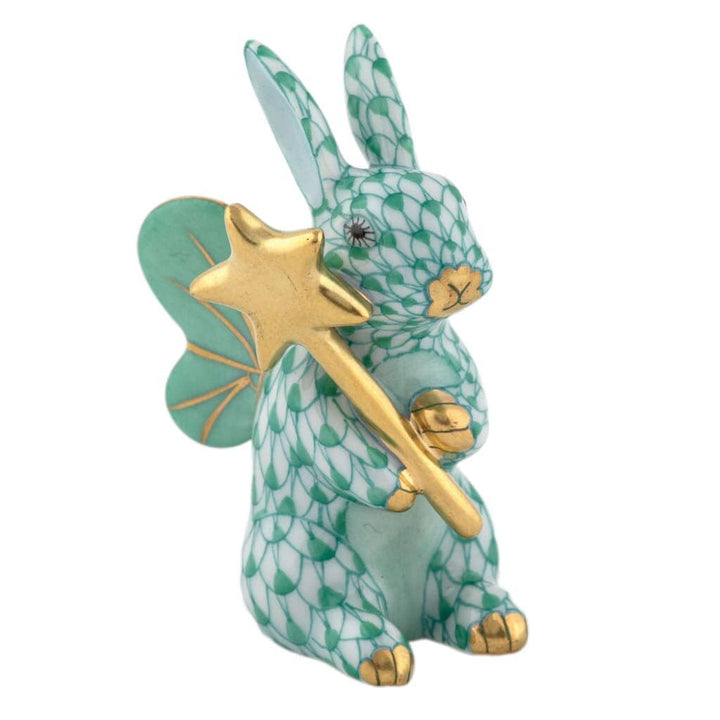 Herend Fairy Bunny Figurine Figurines Herend Green 