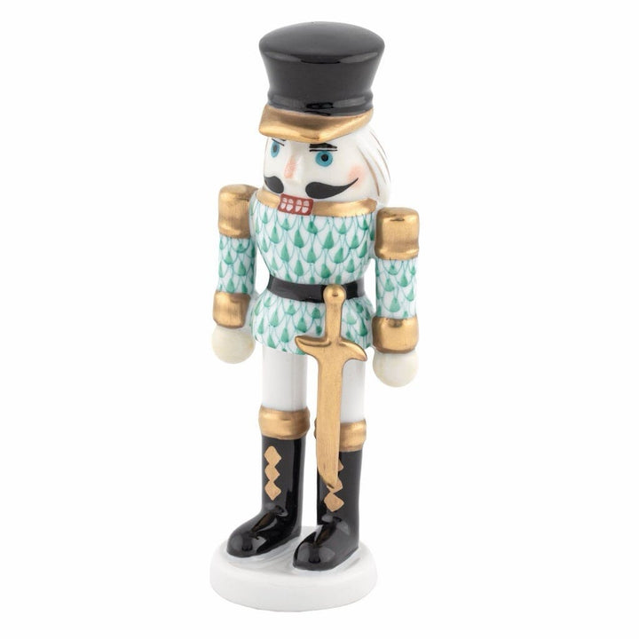 Herend Nutcracker With Sword Figurine Figurines Herend Green 