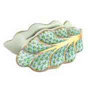 Herend Leaf Place Card Holder Figurines Herend Lime Green 