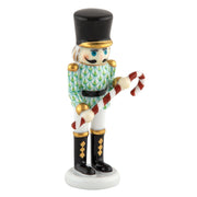 Herend Small Nutcracker With Candy Cane Figurine Figurines Herend Lime Green 