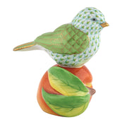 Herend Bird On Peach Figurine Figurines Herend Lime Green 