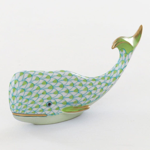 Herend Sperm Whale Figurine Figurines Herend Lime Green 