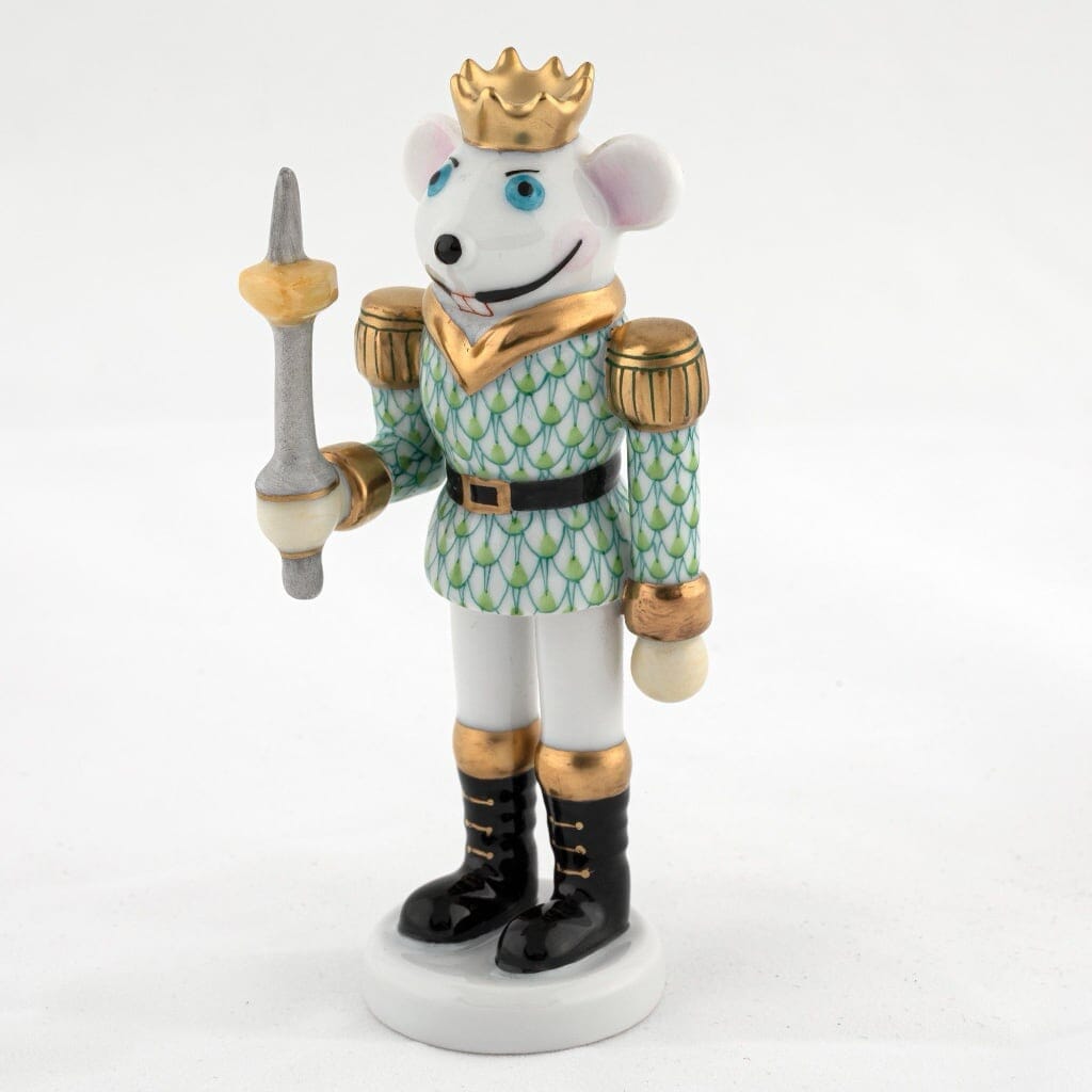 Herend Mouse King Nutcracker Figurine Figurines Herend Lime Green 