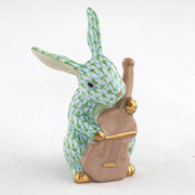 Herend Cello Bunny Figurine Figurines Herend Lime Green 