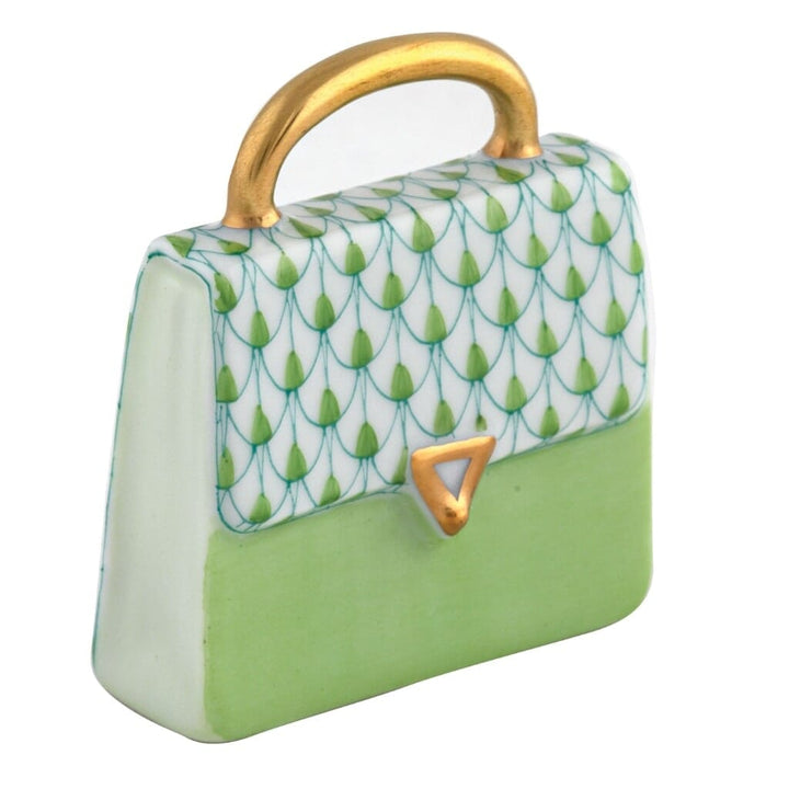 Herend Handbag Figurine Figurines Herend Lime Green 