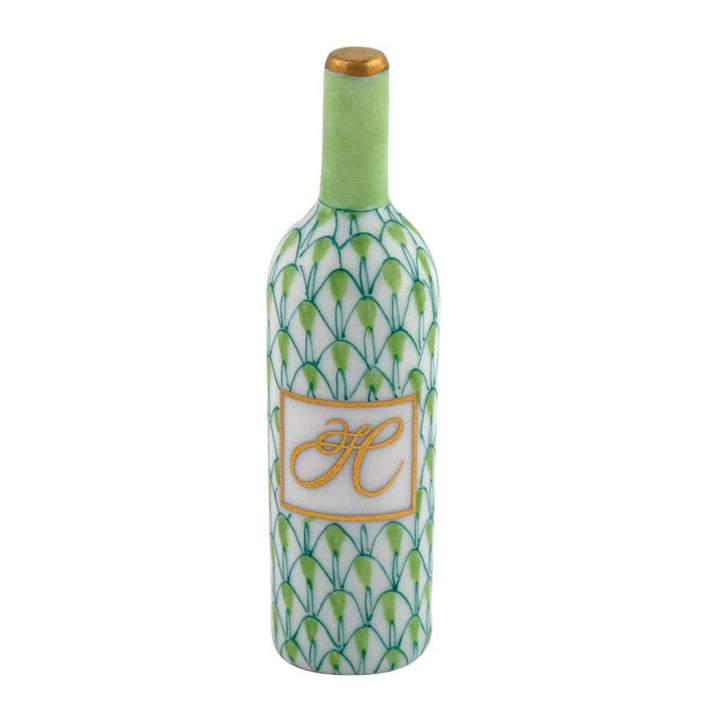 Herend Wine Bottle Figurine Figurines Herend Lime Green 