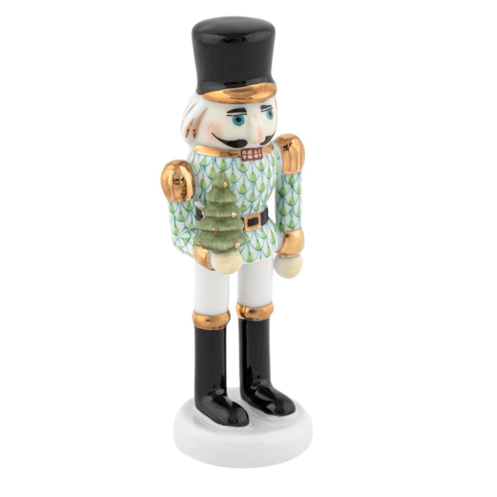 Herend Nutcracker With Christmas Tree Figurine Figurines Herend Keylime 