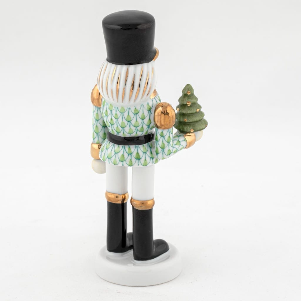 Herend Nutcracker With Christmas Tree Figurine Figurines Herend 