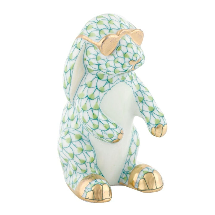 Herend Sunny Bunny Figurine Figurines Herend Lime Green 