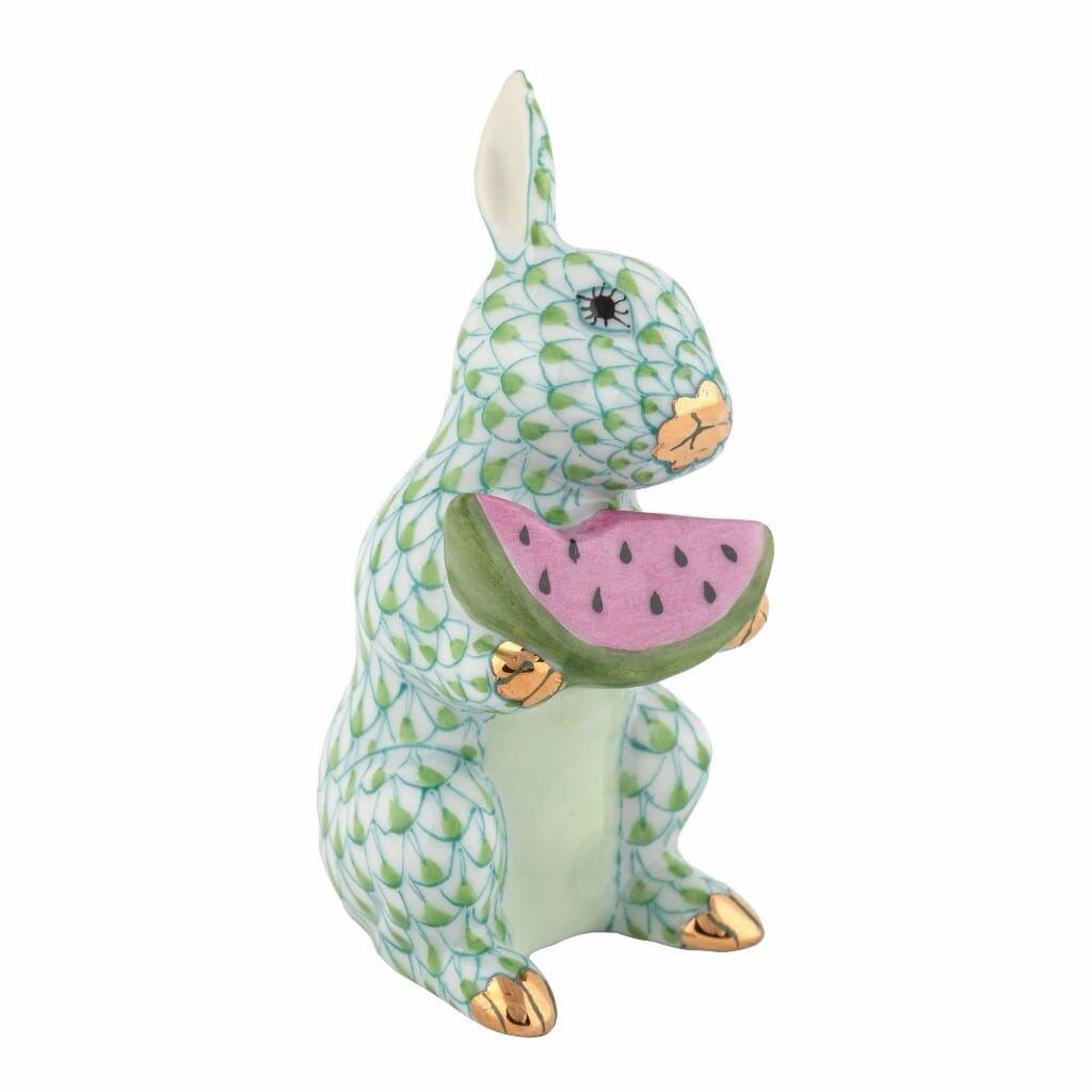 Herend Summer Bunny Figurine Figurines Herend Keylime 