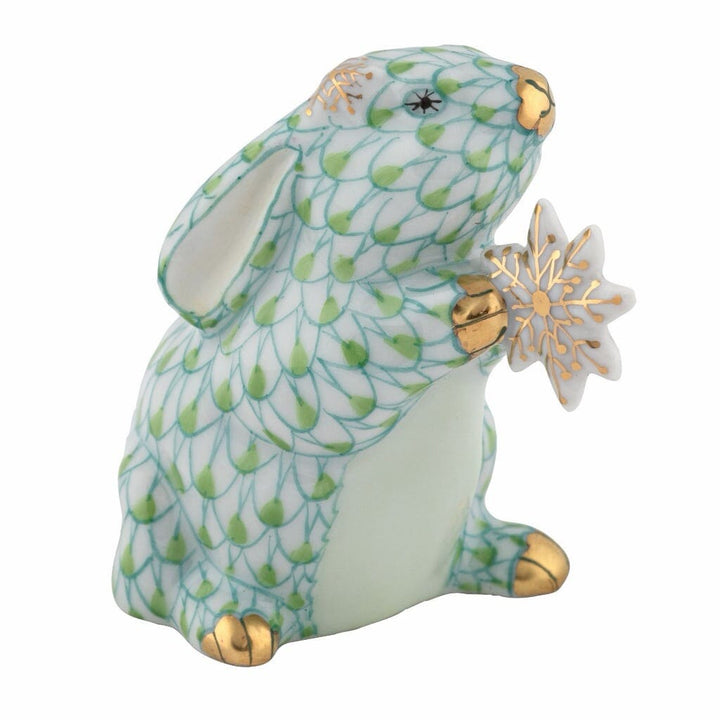 Herend Winter Bunny Figurine Figurines Herend Keylime 