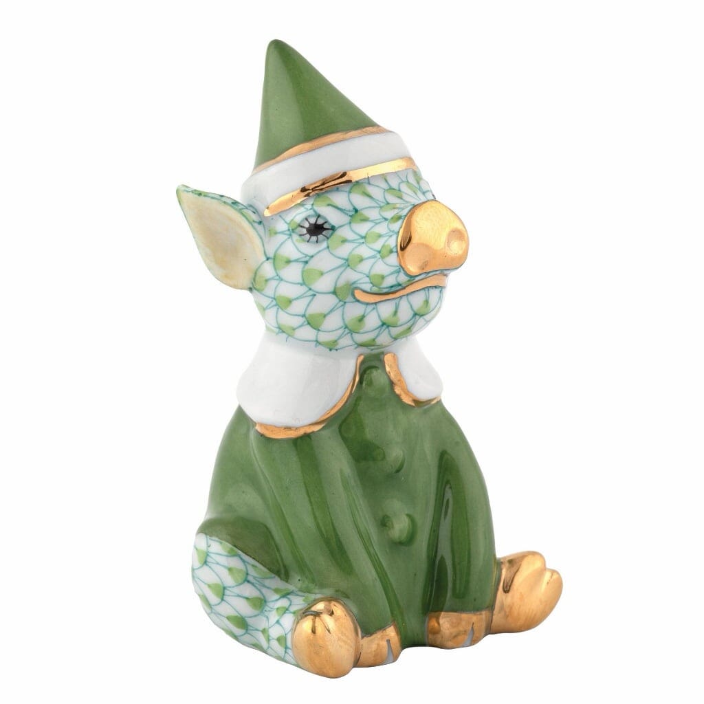 Herend Elf Piggy Figurine Figurines Herend Keylime 
