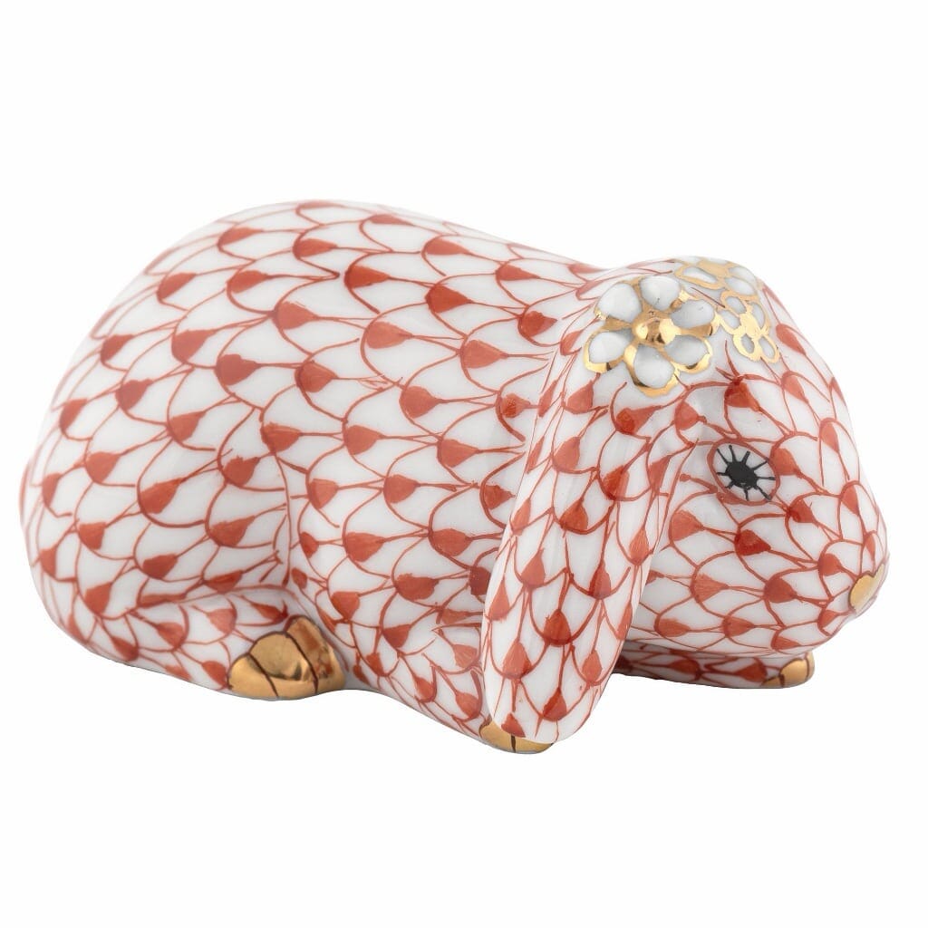 Herend Spring Bunny Figurine Figurines Herend Rust 