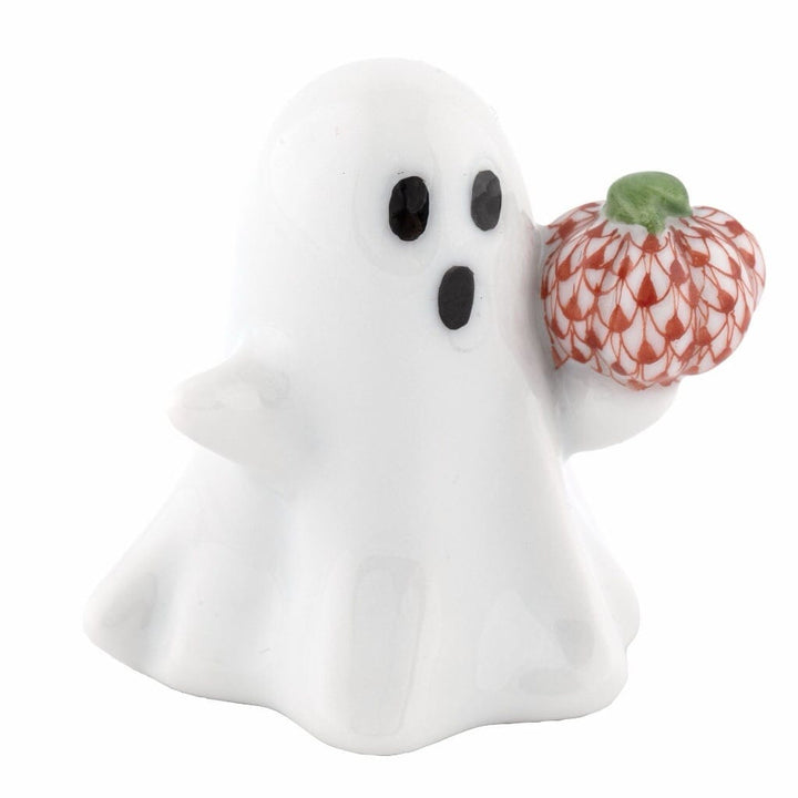 Herend Ghost With Pumpkin Figurine Figurines Herend Rust 
