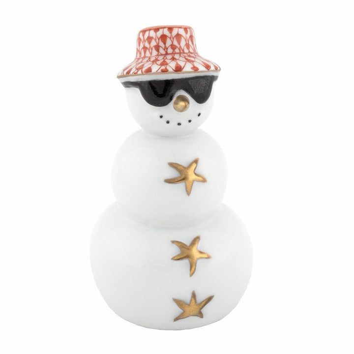 Herend Tropical Snowman Figurine Figurines Herend Rust 