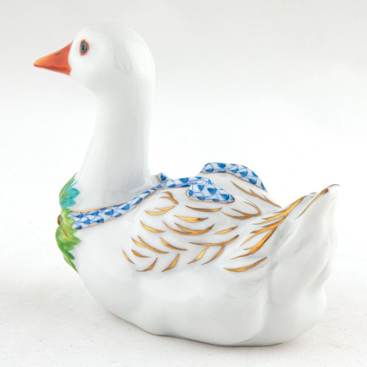 Herend Christmas Goose Figurine Figurines Herend 