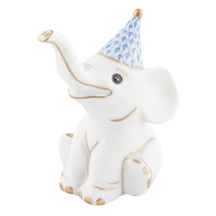Herend Party Elephant Figurine Figurines Herend Blue 