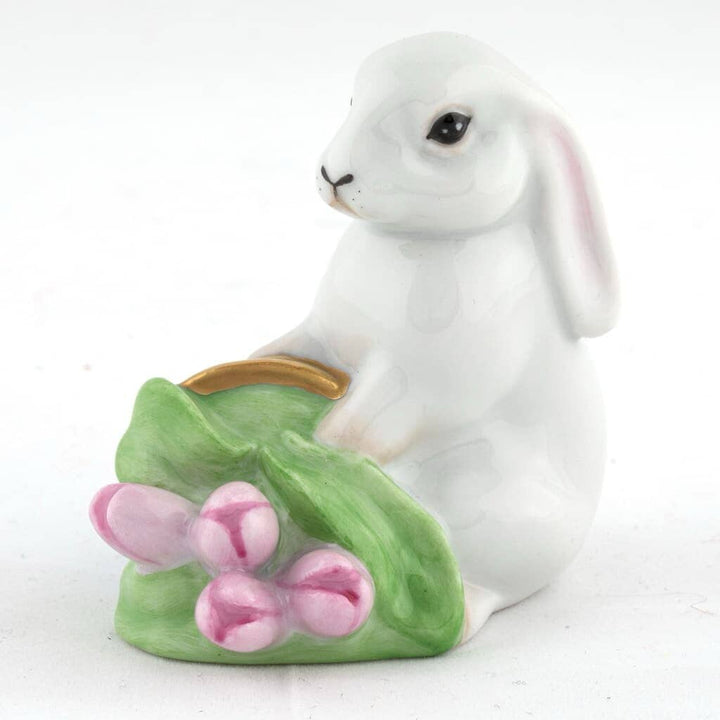 Herend Flowerpot Bunny Figurine Figurines Herend 