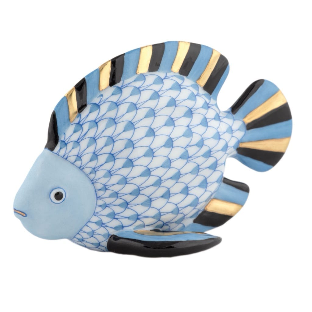 Herend Fish Figurine Figurines Herend Blue 