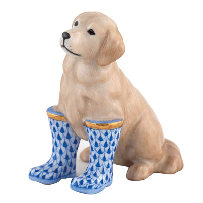 Herend Rainy Day Retriever Figurine Figurines Herend Sapphire 