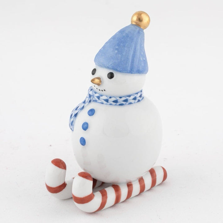 Herend Skiing Snowman Figurine Figurines Herend 