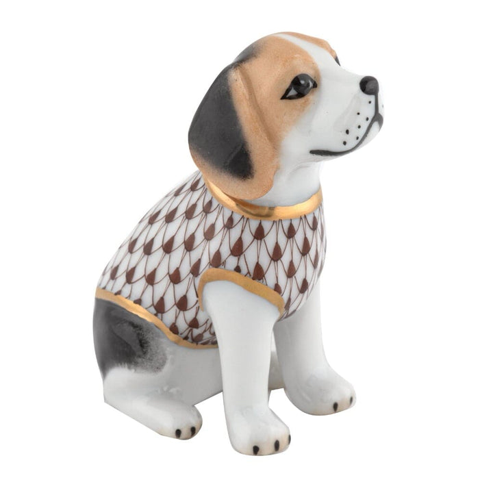 Herend Beagle Puppy Figurine Figurines Herend Chocolate 