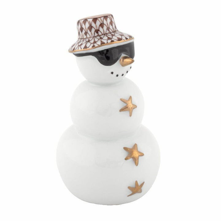 Herend Tropical Snowman Figurine Figurines Herend Chocolate 