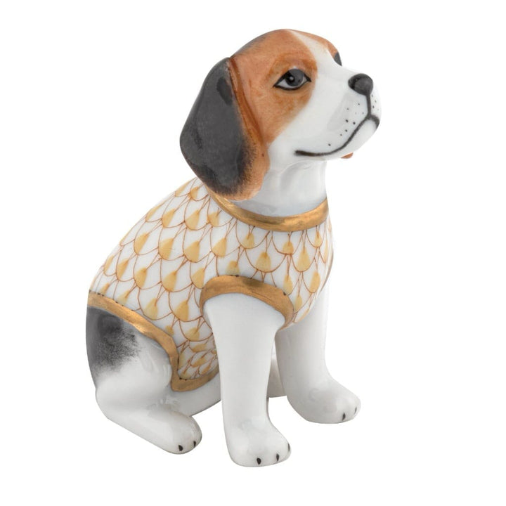Herend Beagle Puppy Figurine Figurines Herend Butterscotch 