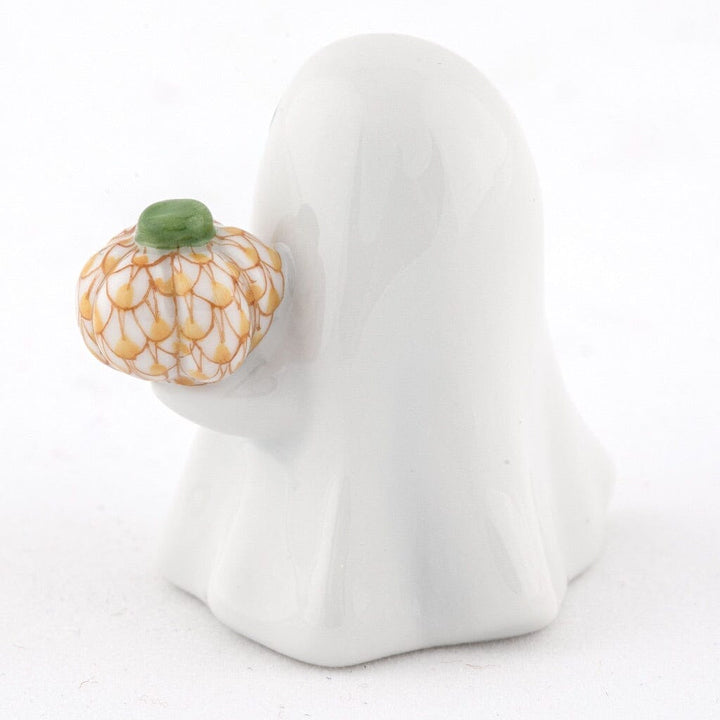 Herend Ghost With Pumpkin Figurine Figurines Herend 