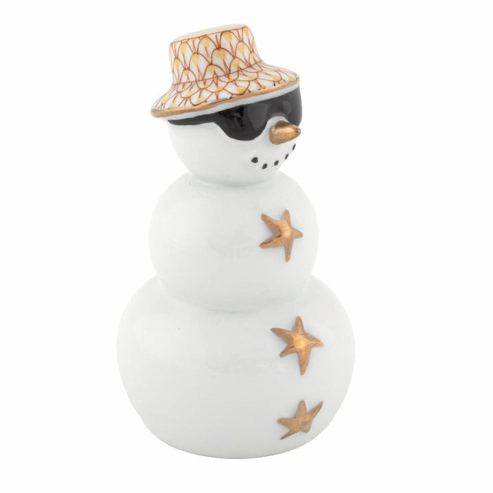 Herend Tropical Snowman Figurine Figurines Herend Butterscotch 
