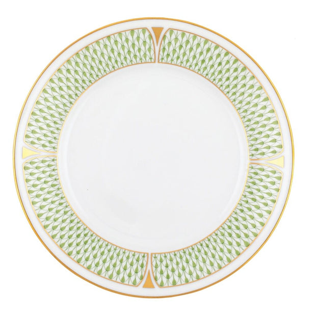 Herend Art Deco Salad Plate Dinnerware Herend Green 