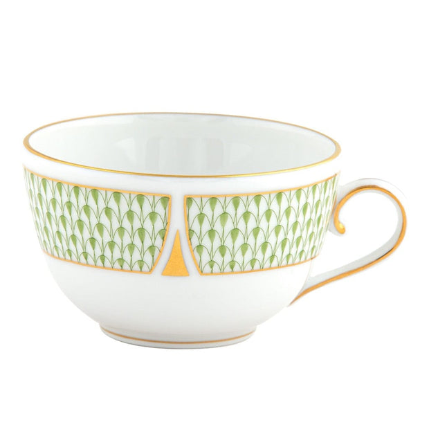Herend Art Deco Tea Cup Dinnerware Herend Green 