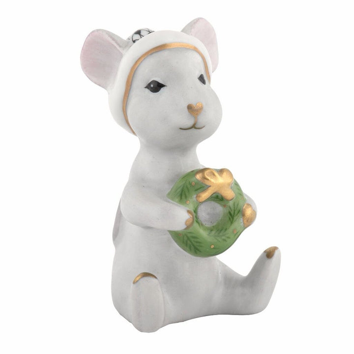 Herend Christmas Mouse Figurine Figurines Herend Black 